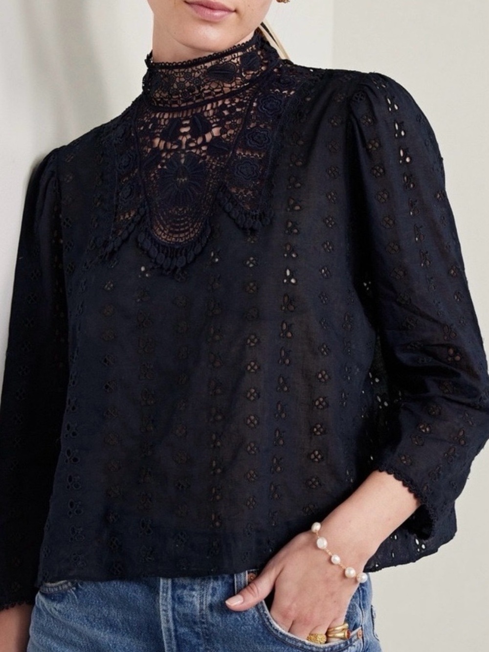 DÔEN Essie top in Deep Navy size S